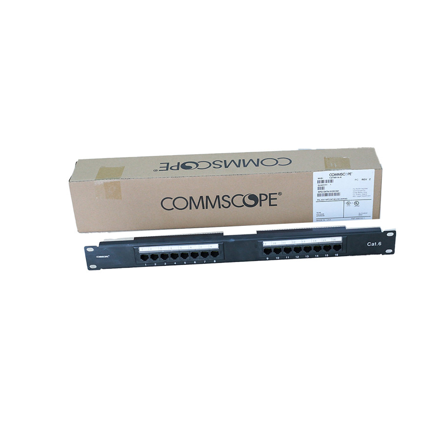Patch panel 16 port cat6 Commscope | Thanh đấu nối 16 cổng AMP