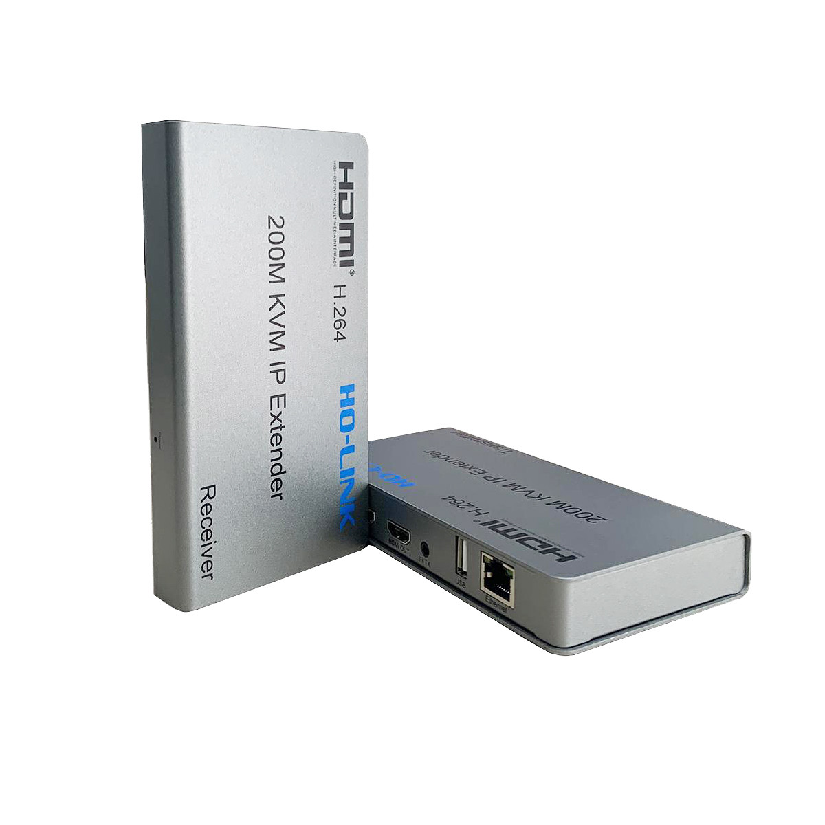 Bộ kéo dài Hdmi sang Lan 200M Ho-Link HL-HDMI-200KVM | Có cổng USB