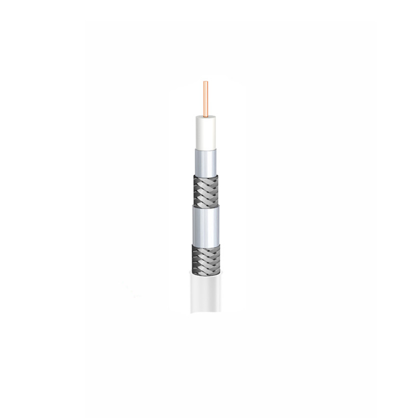 Cáp đồng trục SL RG6 QUAD 1.02mm CCS, Coverage 45%+ 40%, PVC 305M