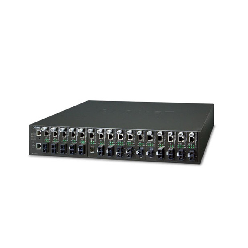 Managed Media Converter Chassis PLANET MC-1610MR/1610MR48