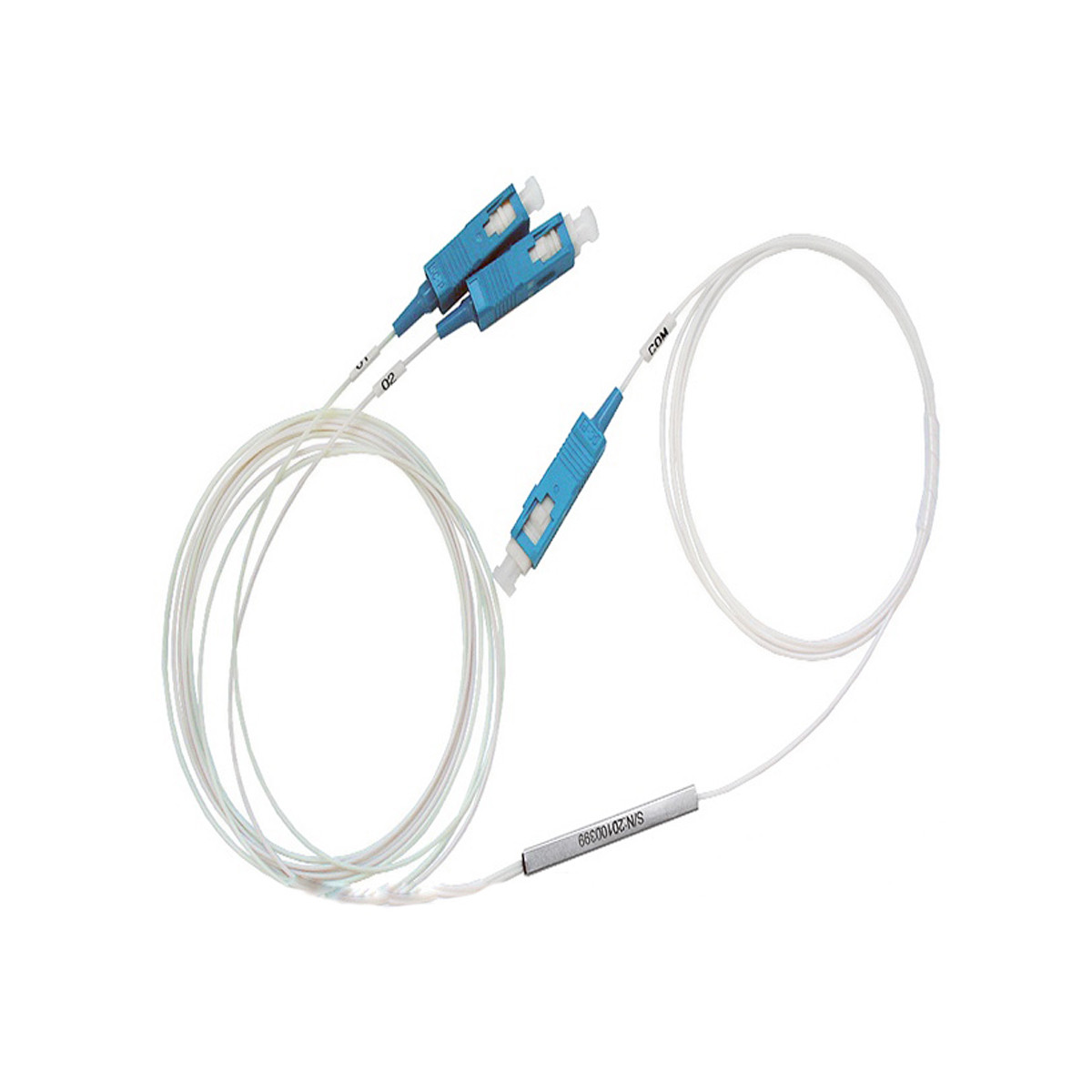 Bộ chia quang Splitter 1x2 SC/UPC phi 0.9mm dài 1M