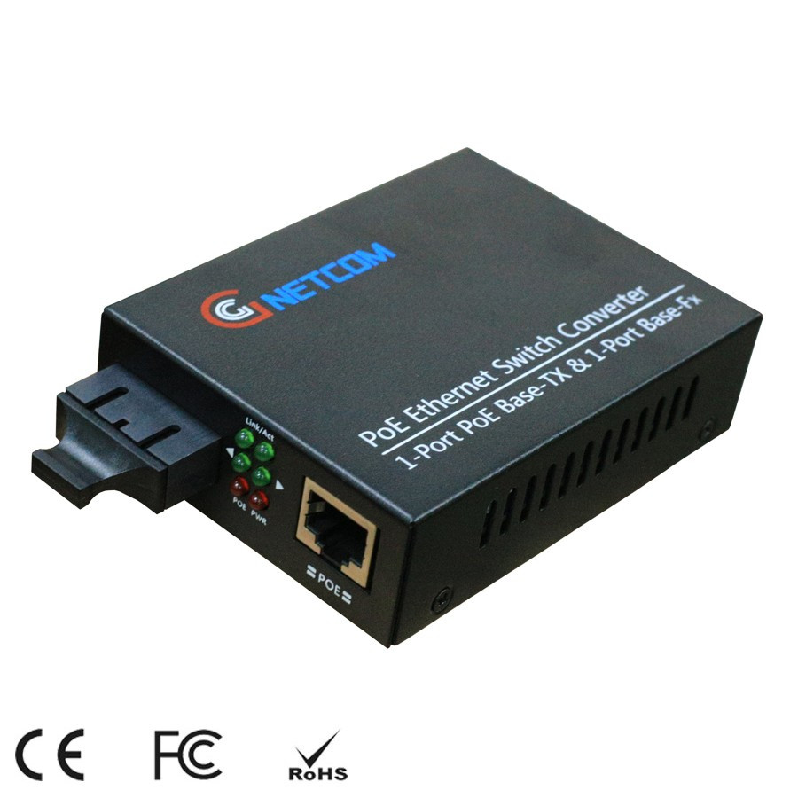 Bộ chuyển đổi quang điện POE 10/100M Model: HL-POE11001PF
