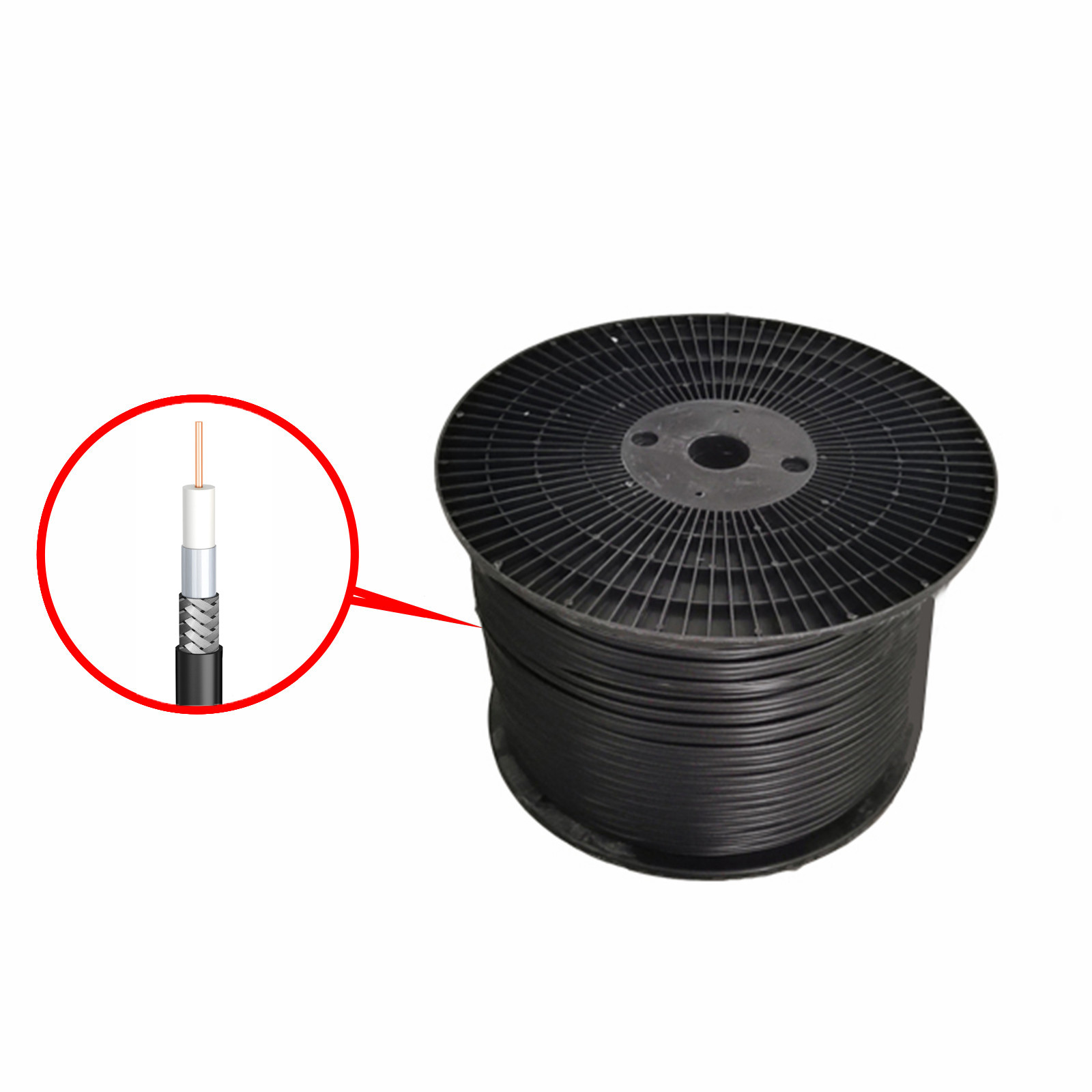 Cáp đồng trục SUPERLINK® RG6 1.02mm CCS, Coverage50% PVC 305M