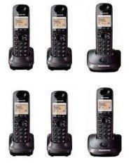 Điện thoại kéo dài Panasonic KX-TG2512-6 (6 tay con không dây)