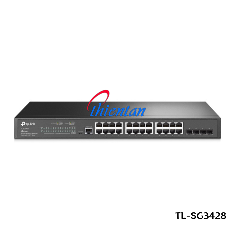 TL-SG3428 Switch Quản Lý TP-LINK L2, 24-Cổng Gigabit với 4 Khe cắm SFP