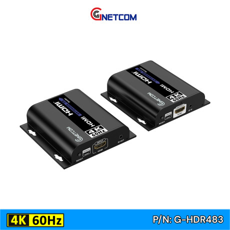 Bộ chuyển đổi HDMI sang lan GNETCOM G-HDR483 120m 4K60Hz