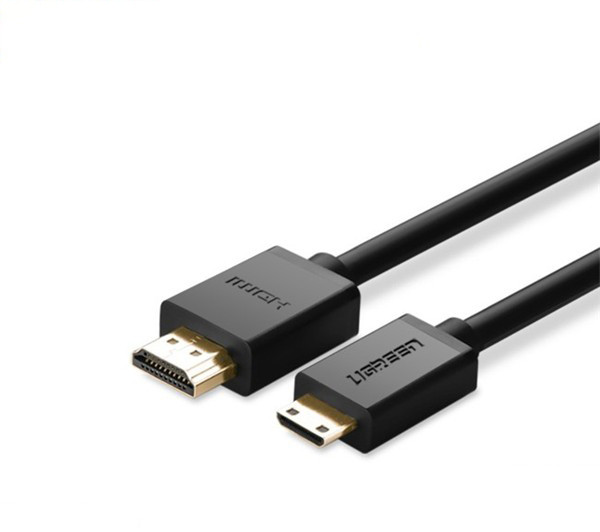 Cáp Mini HDMI to HDMI dài 1M hỗ trợ độ phân giải 4K chính hãng Ugreen 10195