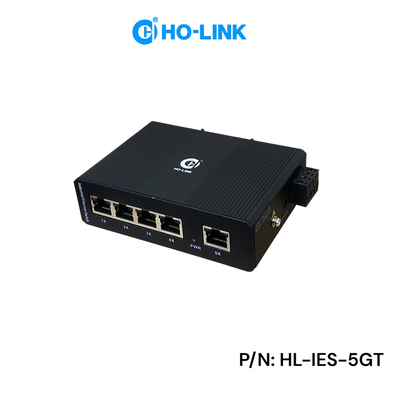 Switch công nghiệp 5 cổng RJ45 10/100/1000Mbps Ho-Link HL-IES-5GT