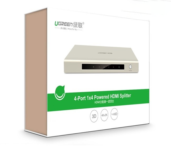 Bộ chia HDMI 1 ra 4 hỗ trợ 4Kx2K chính hãng Ugreen 40277