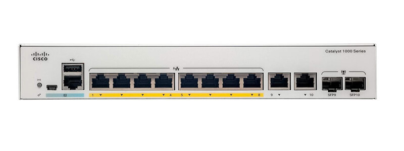 Switch Cisco Catalyst 1000. C1000-8FP-2G-L