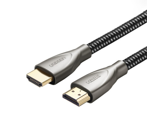 Cáp HDMI 2.0 Carbon 5m chuẩn 4K@60MHz Ugreen 50110 mạ vàng cao cấp