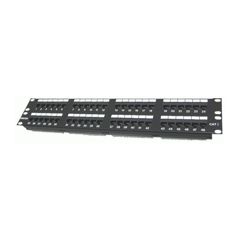 Patch panel 48 port Dintek, CAT.5e, 19 inch (1402-03020)