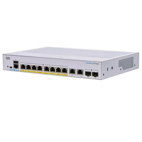Switch Cisco CBS350-8FP-E-2G
