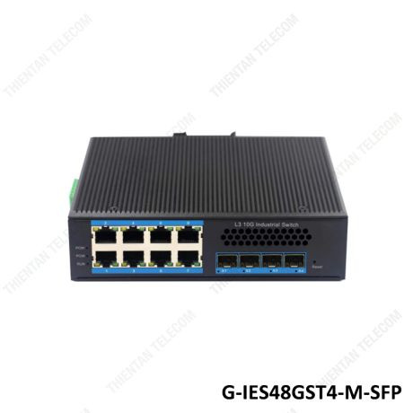 Switch 12 port layer 3 GNETCOM G-IES48GST4-M-SFP