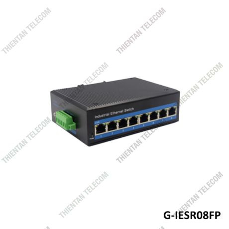 Switch POE công nghiệp GNETCOM G-IESR08FP 8 cổng tốc độ 10/100Mbps