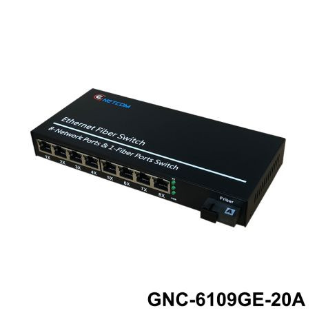 Converter Quang Gnetcom PoE GNC-6109GE-20A/B
