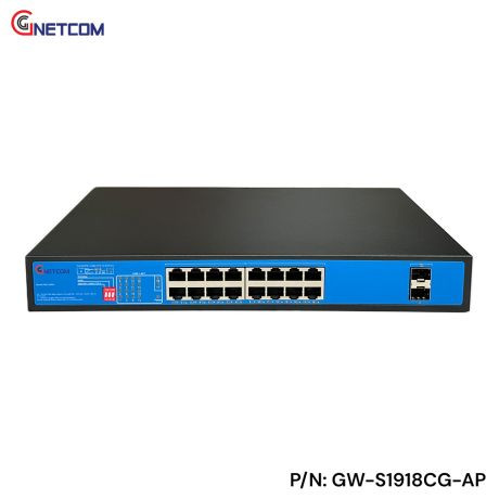 Switch PoE 16 cổng GNETCOM GW-S1918CG-AP