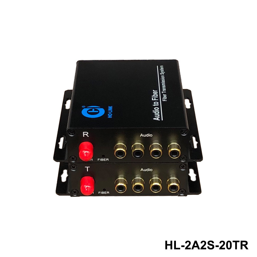 Bộ chuyển đổi Audio sang quang 2 chiều - 4 cổng Audio Ho-link HL-2A2S-20T/R