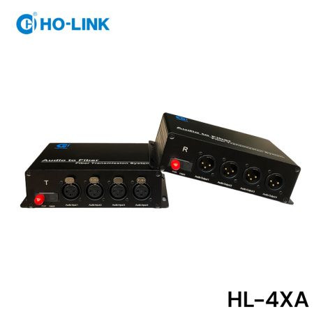HL-4XA Bộ chuyển đổi audio sang quang 4 cổng XLR HO-LINK
