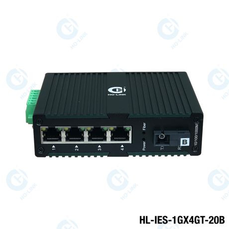 Switch quang chuẩn công nghiệp 10/100/1000Mbps HO-LINK HL-IES-1GX4GT-20B
