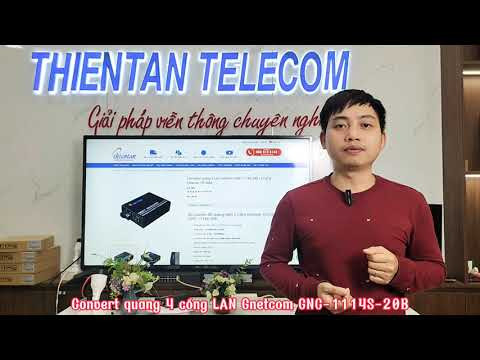 Converter quang 4 Lan Gnetcom GNC-1114S-20B |  4 Cổng Ethernet 10/100M