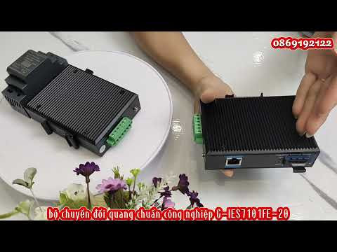 Bộ chuyển đổi quang điện POE công nghiệp 1 Port 10/100M Gnetcom G-IES7101FE-20 