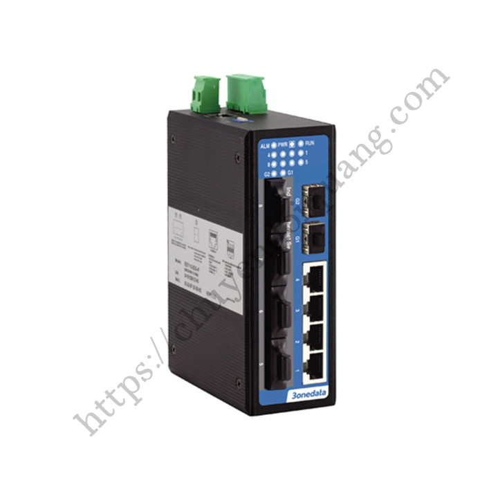 Switch công nghiệp 3Onedata IES2010-2GS-4F | 4 cổng Ethernet + 4 cổng quang + 2 SFP