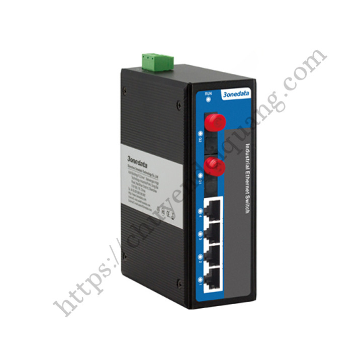 Switch công nghiệp 3Onedata IES206-2GF | 4 Ethernet + 2 Gigabit quang 