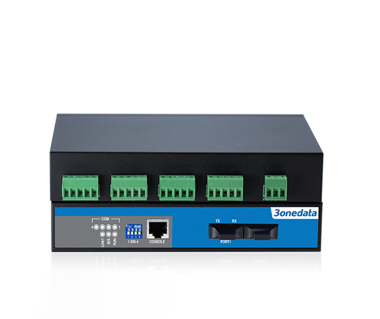 Bộ Chuyển Đổi 4 cổng RS-485 sang 2 Cổng Quang 3Onedata IMF204-2F-S-SC-20KM