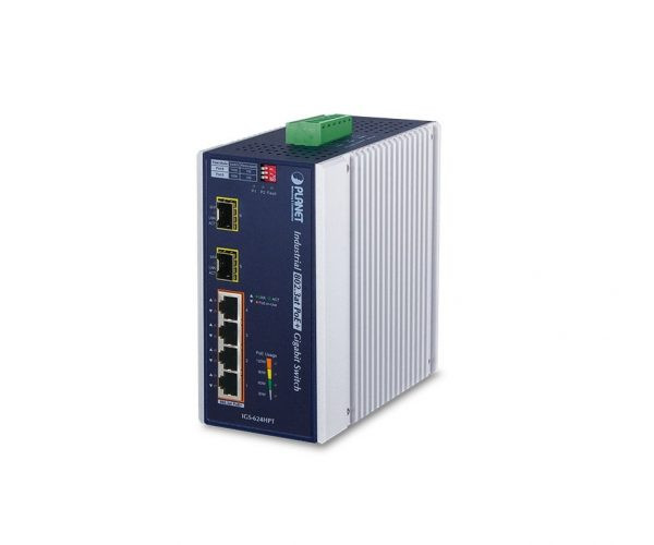 Switch PoE công nghiệp Planet IGS-624HPT, 4 Port Gigabit PoE +2 SFP