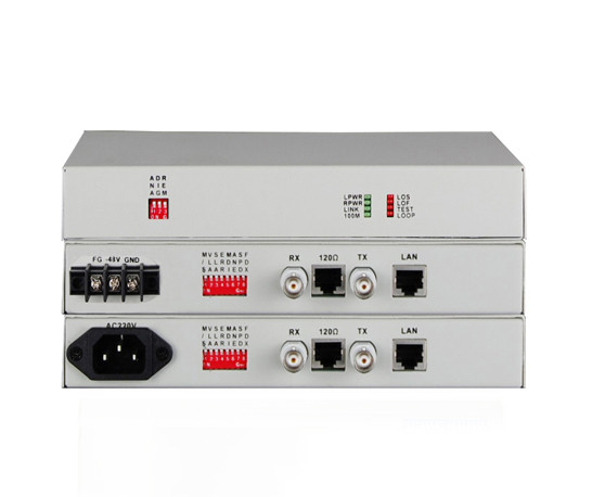 Bộ chuyển đổi E1 (75 ohm BNC + 120 ohm RJ45) sang Ethernet 3Onedata MODEL7211A