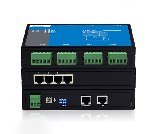 Bộ chuyển đổi 4 cổng RS-232/422/485 sang Ethernet 3Onedata NP304T-4D(3IN1)