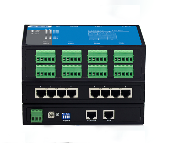 Bộ chuyển đổi 8 cổng RS-485/422 sang Ethernet 3Onedata NP308T-8DI(RS-485)