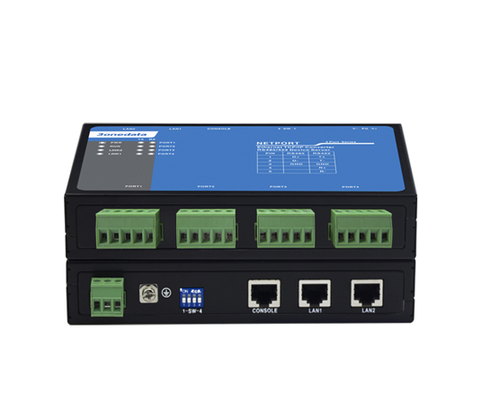 Bộ chuyển đổi 4 cổng RS-485/422 sang 2 cổng Ethernet 3Onedata NP314T-4DI(RS-485)