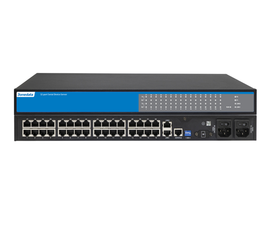 Bộ chuyển đổi 32 cổng RS-232/485/422 sang 2 cổng Ethernet 3Onedata NP5100-2T-32DI (3IN1) -RJ