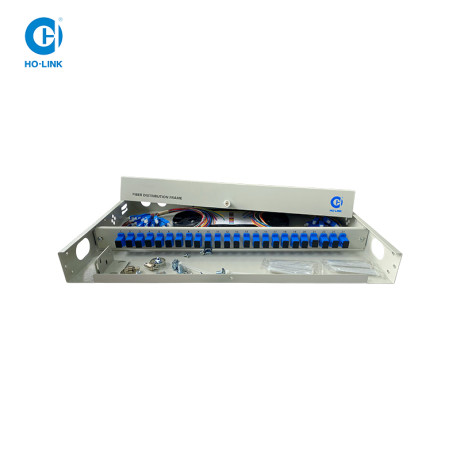 Hộp phối quang ODF 24FO Lắp Rack 19" ( Đầy đủ phụ kiện)