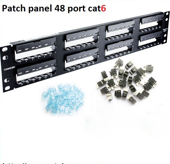 Patch panel 48 port CAT6 COMMSCOPE P/N: 1375015-2