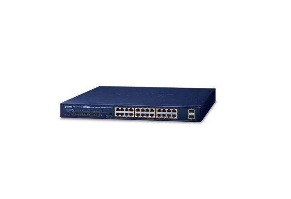 Switch PoE Planet GSW-2620HP, 24 cổng 10/100/1000Mbps + 2 Uplink