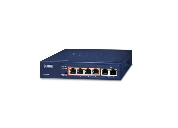 Switch PoE Planet FSD-604HP, 4 port 10/100M PoE + 2 port 10/100M