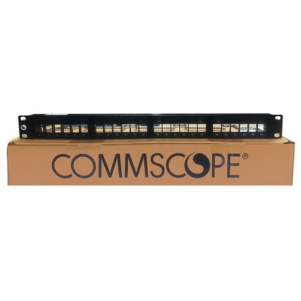 Thanh đấu nối patch panel 24 cổng cat6 UTP,1U mã 760237040 | 9-1375055-2