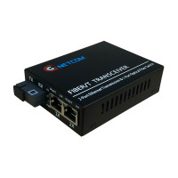 Converter 1 cổng quang 2 cổng Lan 10/100Mbps Gnetcom GNC-1112S-20B