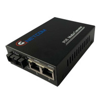 Converter quang POE 2 Port GNETCOM GNC-6102FE-25 ( 2 sợi quang + 2 cổng POE 10/100M)