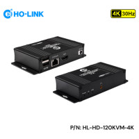 Bộ kéo dài HDMI qua LAN 120M 4K kèm cổng USB HL-HD-120KVM(4K)