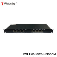 Thiết bị chống sét lan truyền mạng lan 16 cổng LKD-16WF-HE1000M