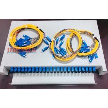 Hộp phối quang ODF 48FO khay trượt lắp Rack ( Đầy đủ phụ kiện)