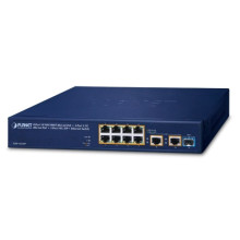 Switch PoE PLANET GSD-1121XP, 8PoE GE + 2SFP+, 120W