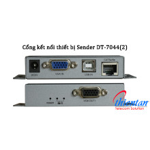 Bộ chuyển đổi VGA sang Lan DTECH DT-7044 | VGA to Lan 100M