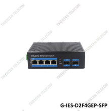 Switch POE công nghiệp 4 port PoE gigabit 2 port SFP GNETCOM G-IES-D2F4GEP-SFP