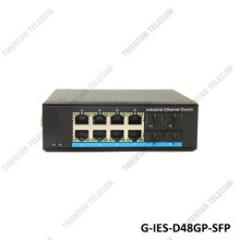 Switch POE công nghiệp 8 port PoE gigabit 4 port SFP GNETCOM G-IES-D48GP-SFP