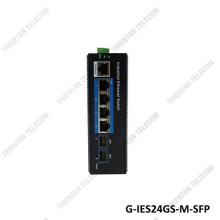 Switch quản lý công nghiệp GNETCOM 6 cổng Gigabit G-IES24GS-M-SFP